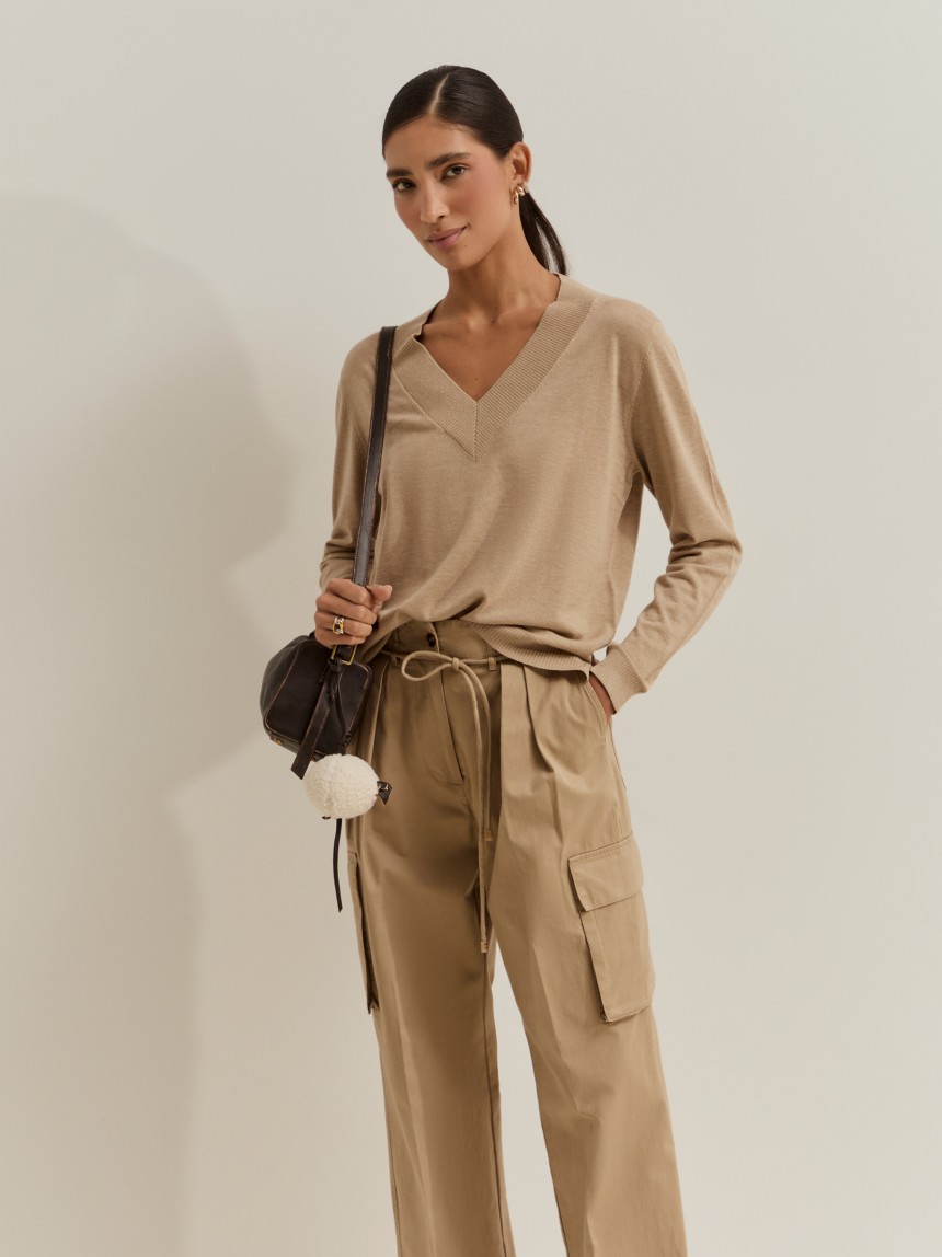 Camisola de malha com l�