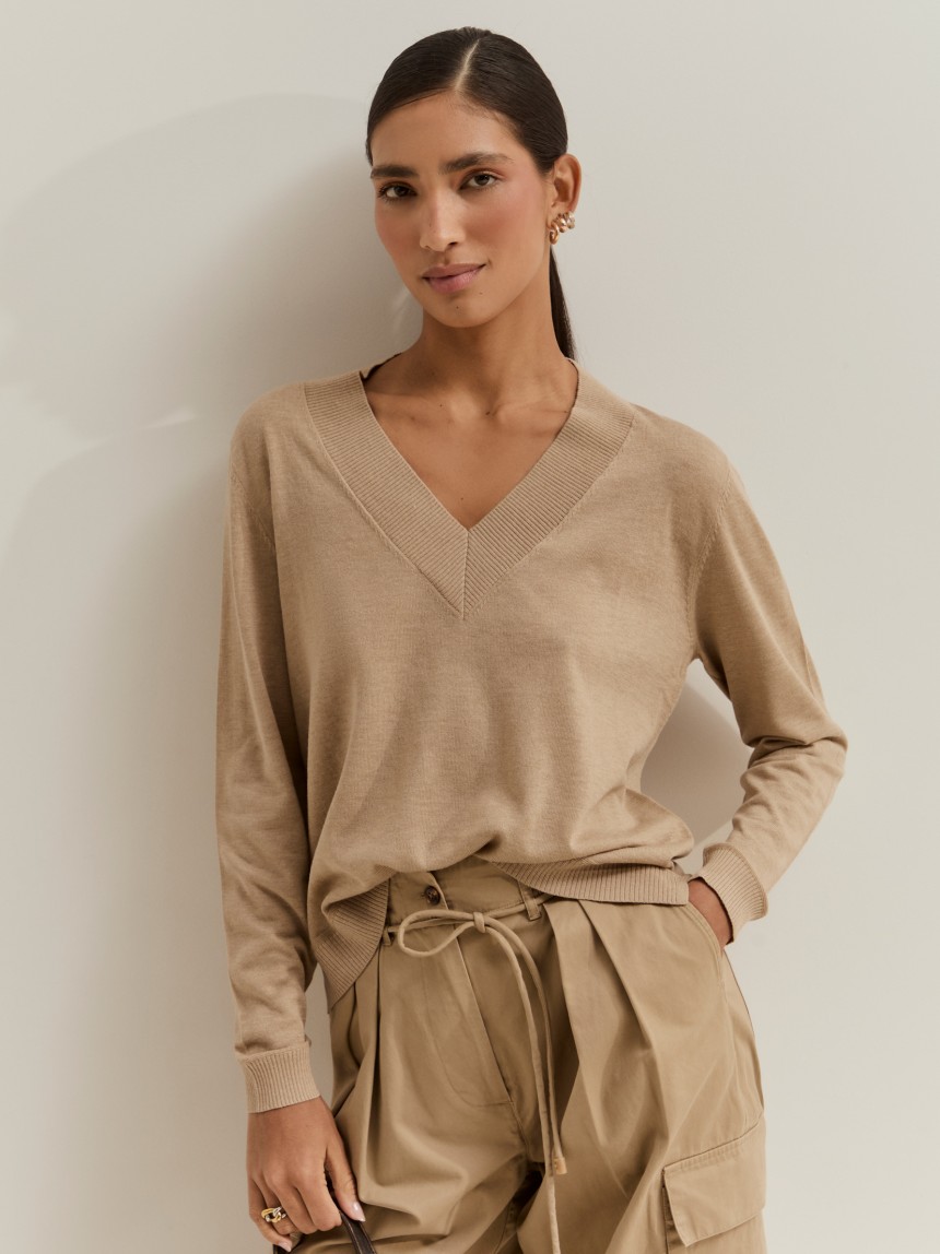 Camisola de malha com l�