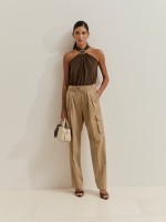 Wide-leg cargo pants