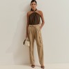 Wide-leg cargo pants