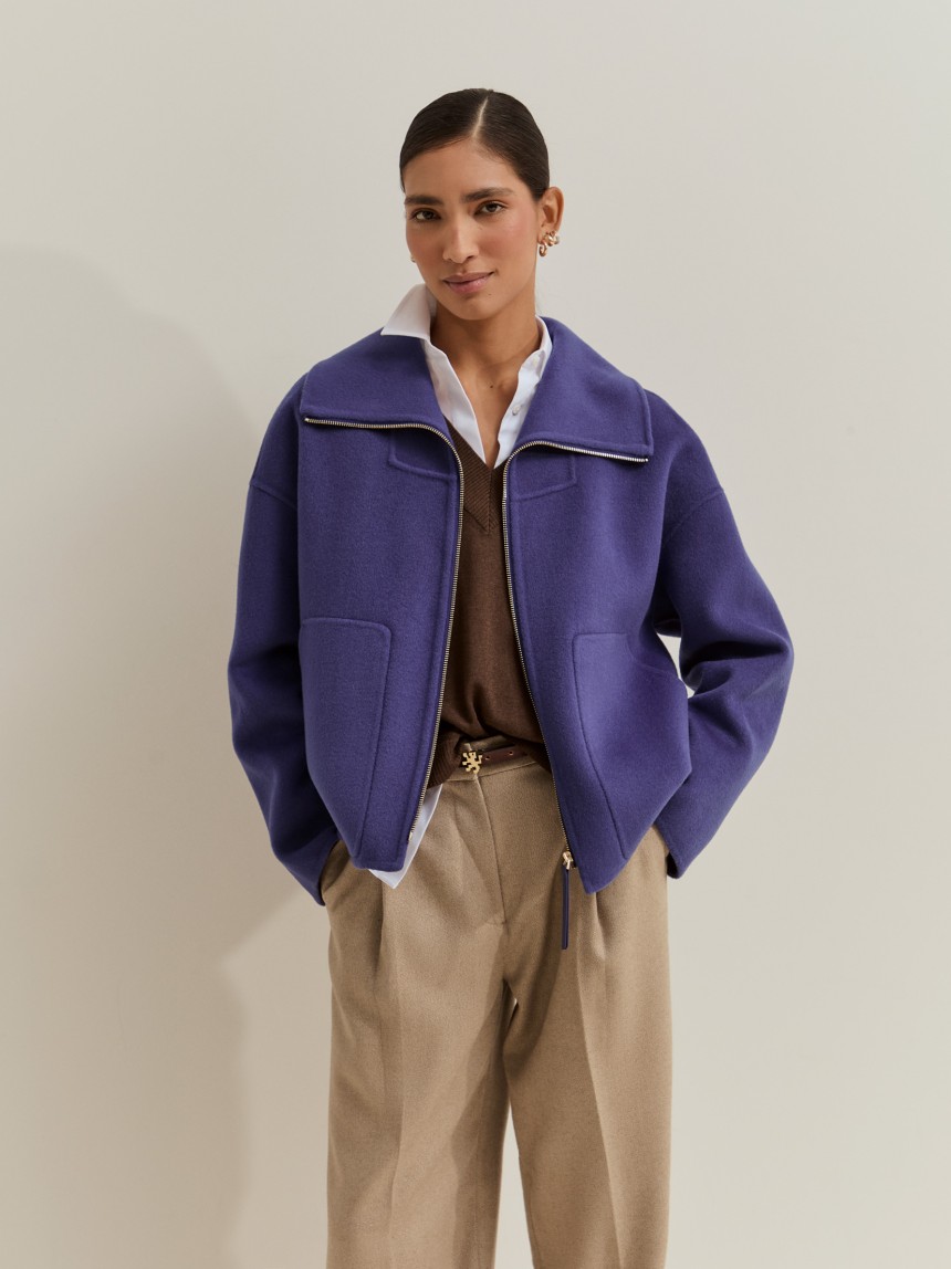 Chaqueta corta de lana
