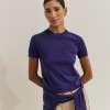 Camisola de manga curta em l�