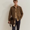 Knitted and suede jacket