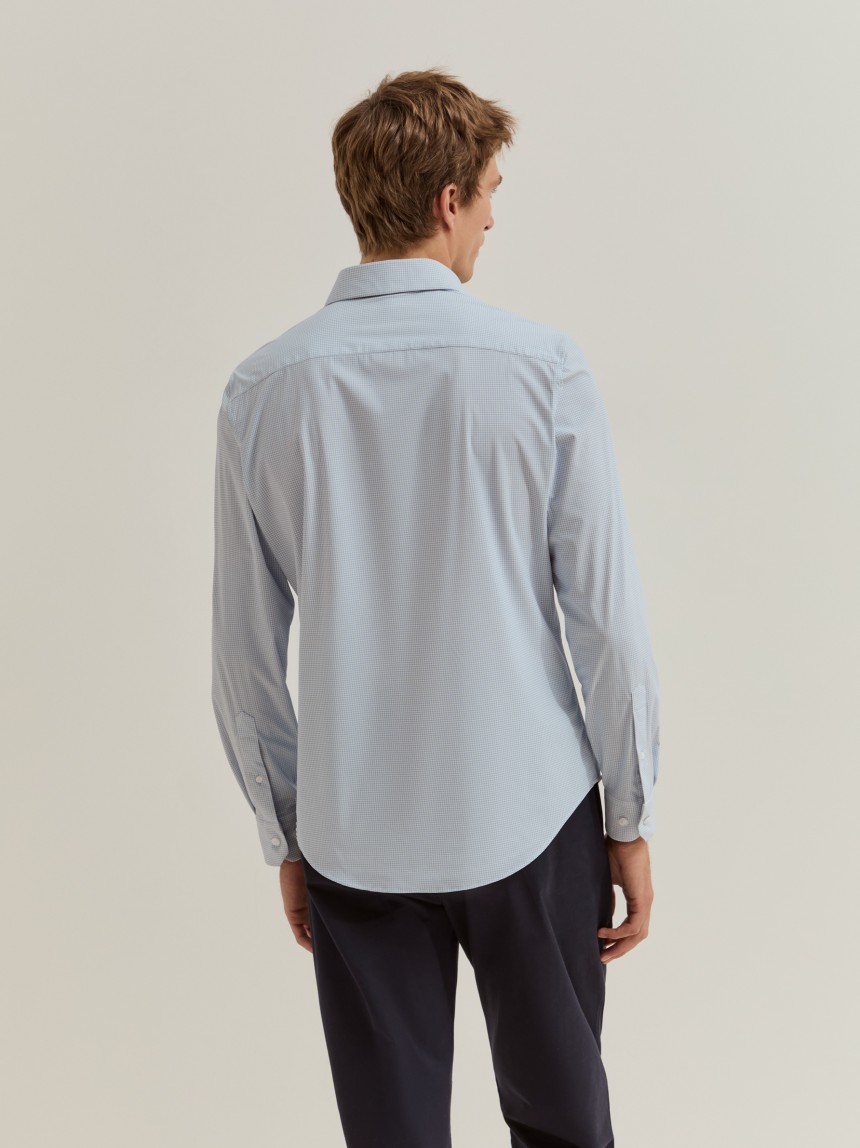 Slim-fit checked shirt