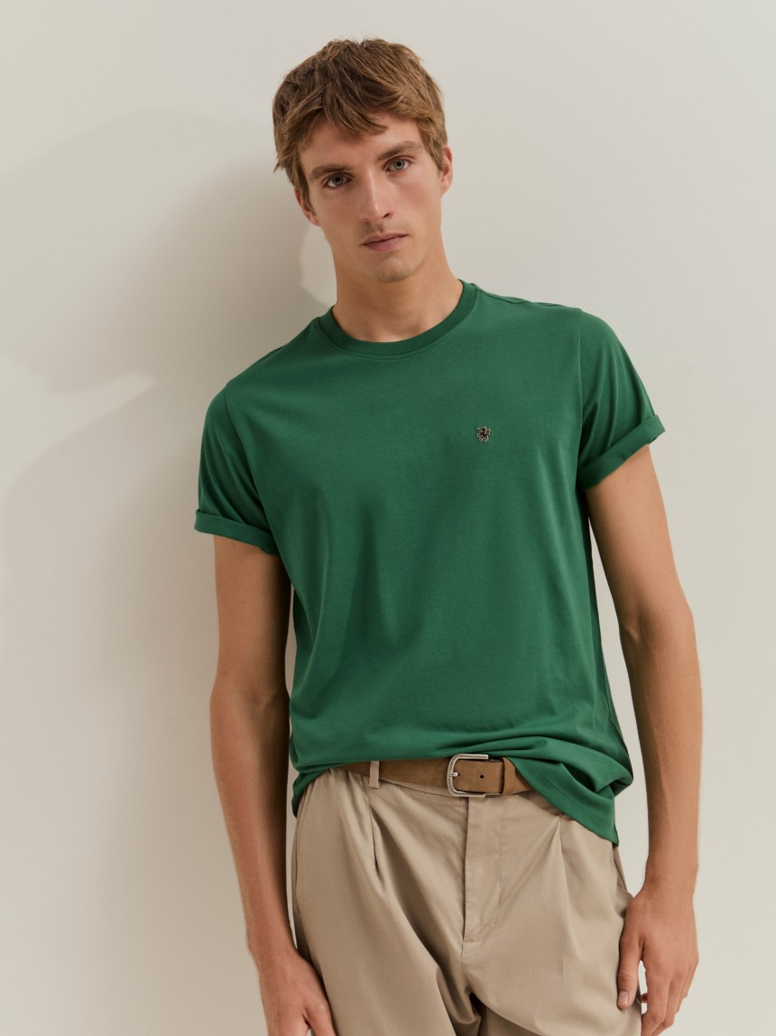 T-shirt b�sica de algod�o