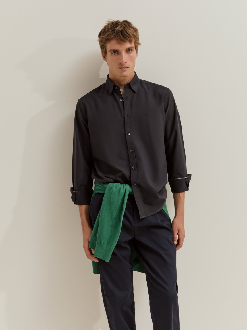 Camisa oxford regular fit
