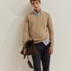 Pullover em algod�o e caxemira