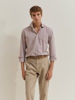 Camisa de corte ajustado a rayas