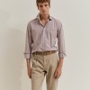 Camisa slim fit �s riscas