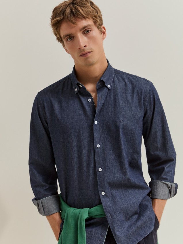 Camisa de ganga regular fit