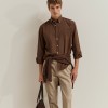 Camisa regular fit de algod�o