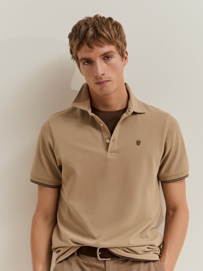 Polo piqu� de algod�o