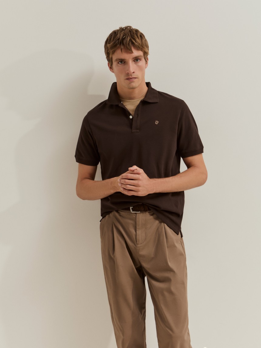 Polo piqu� de algod�o