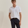 Cotton piqu� polo shirt