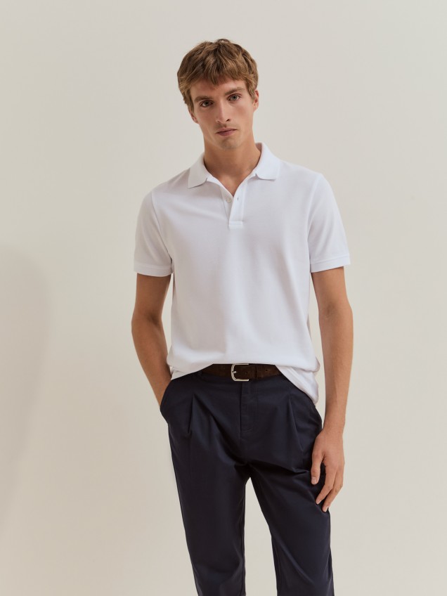 Polo de piqu� de algod�n