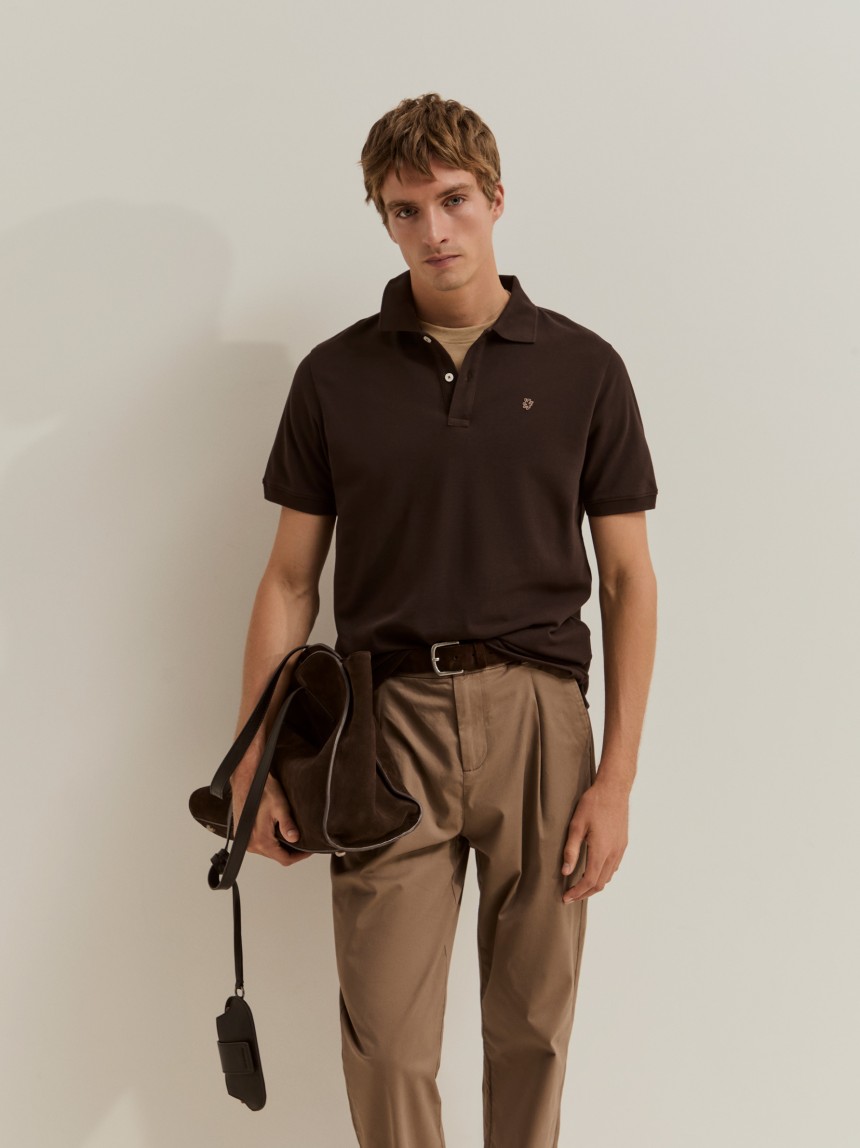 Polo piqu� de algod�o