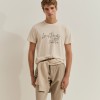 T-shirt estampada de algod�o