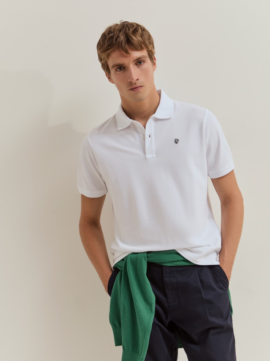Polo piqu� de algod�o