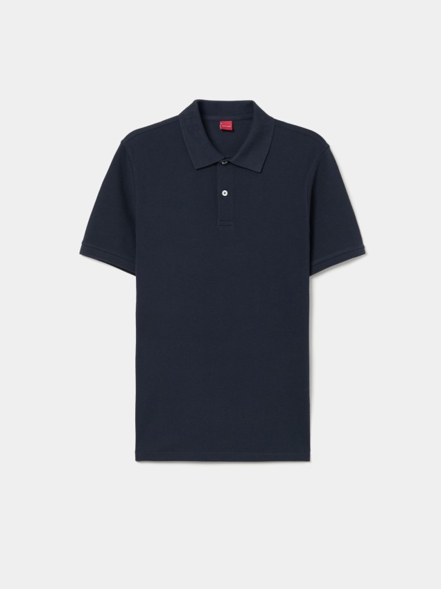 Cotton piqu� polo shirt