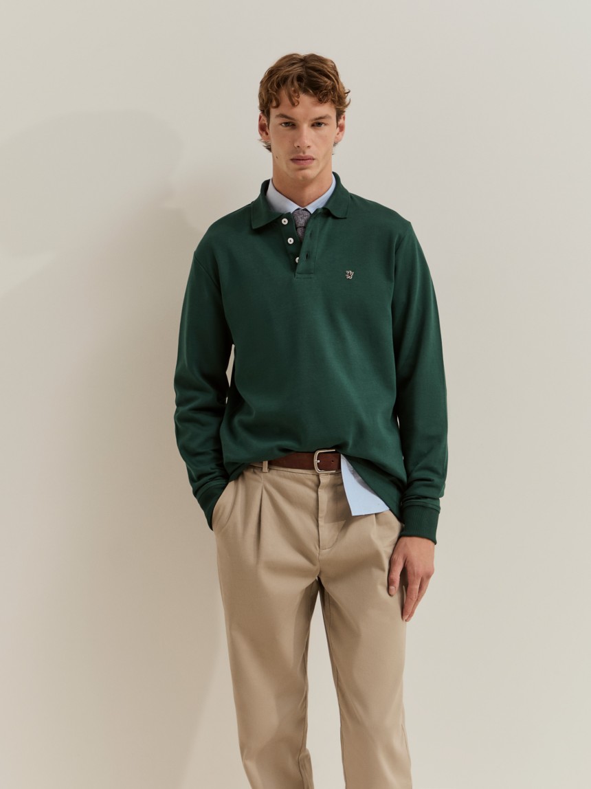 Polo de manga comprida