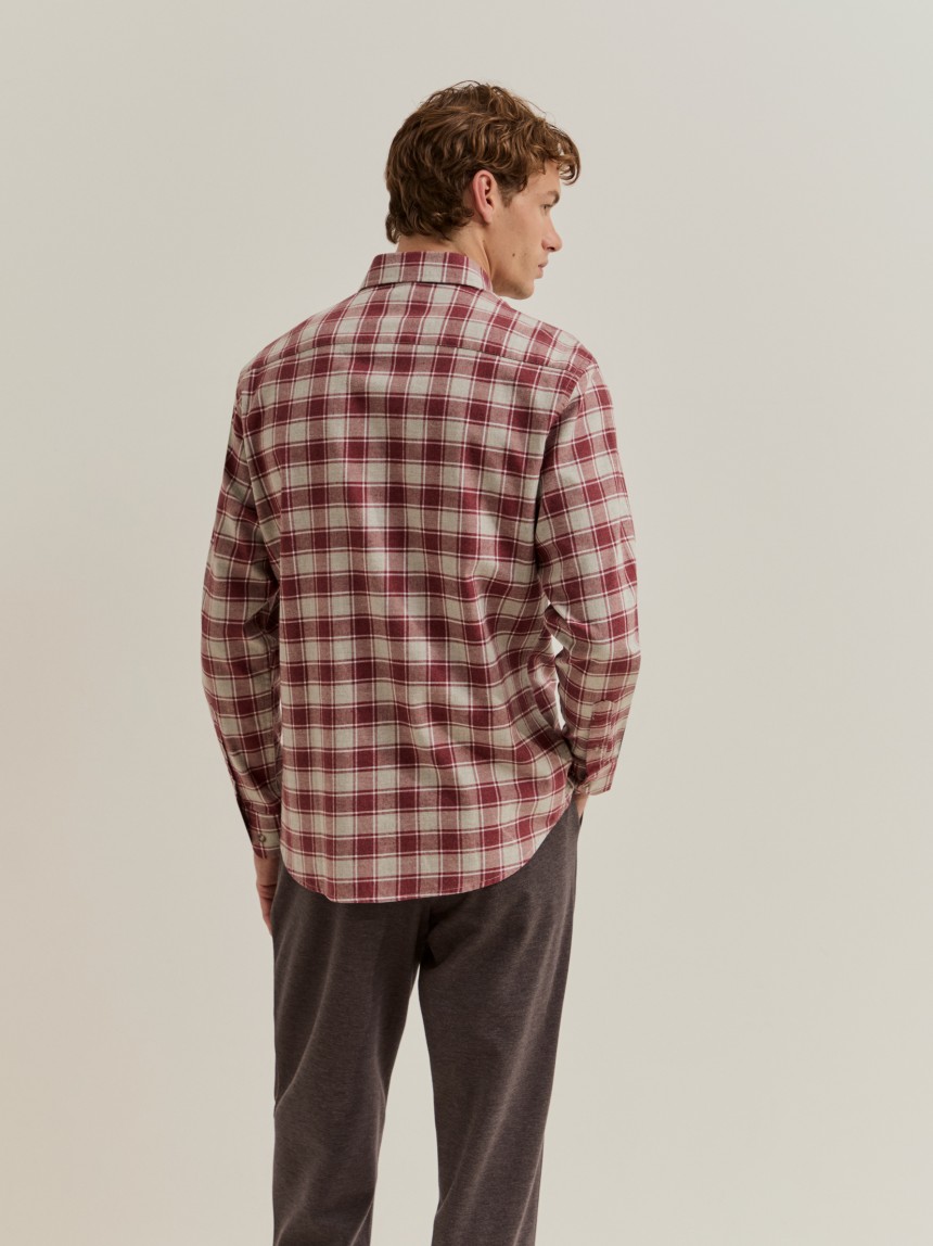 Camisa xadrez slim fit