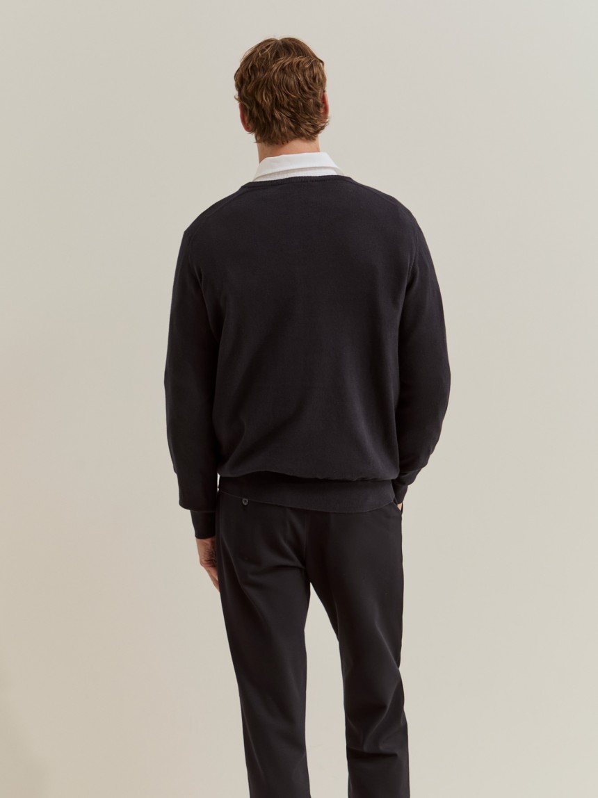 Cotton and cashmere pullover