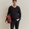Pullover em algod�o e caxemira