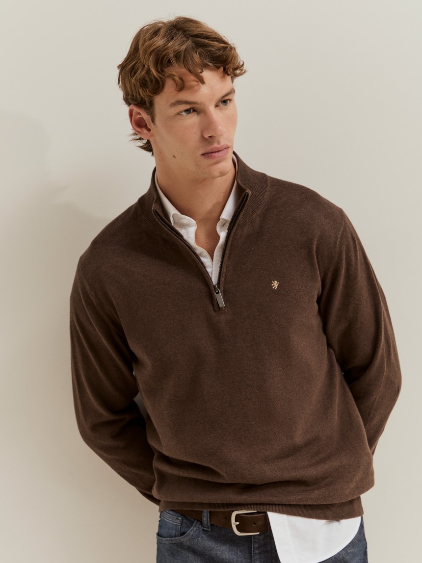 Cotton and cashmere jumper