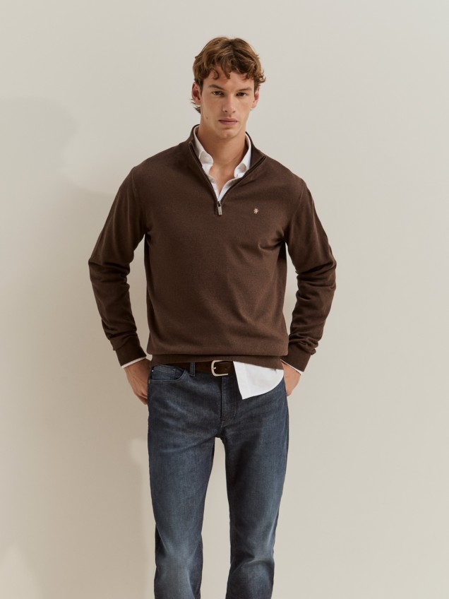 Cotton and cashmere jumper