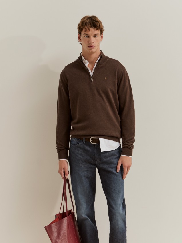 Cotton and cashmere jumper