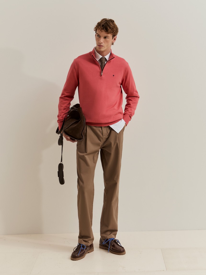 Cotton and cashmere jumper