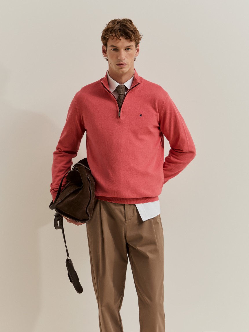 Cotton and cashmere jumper