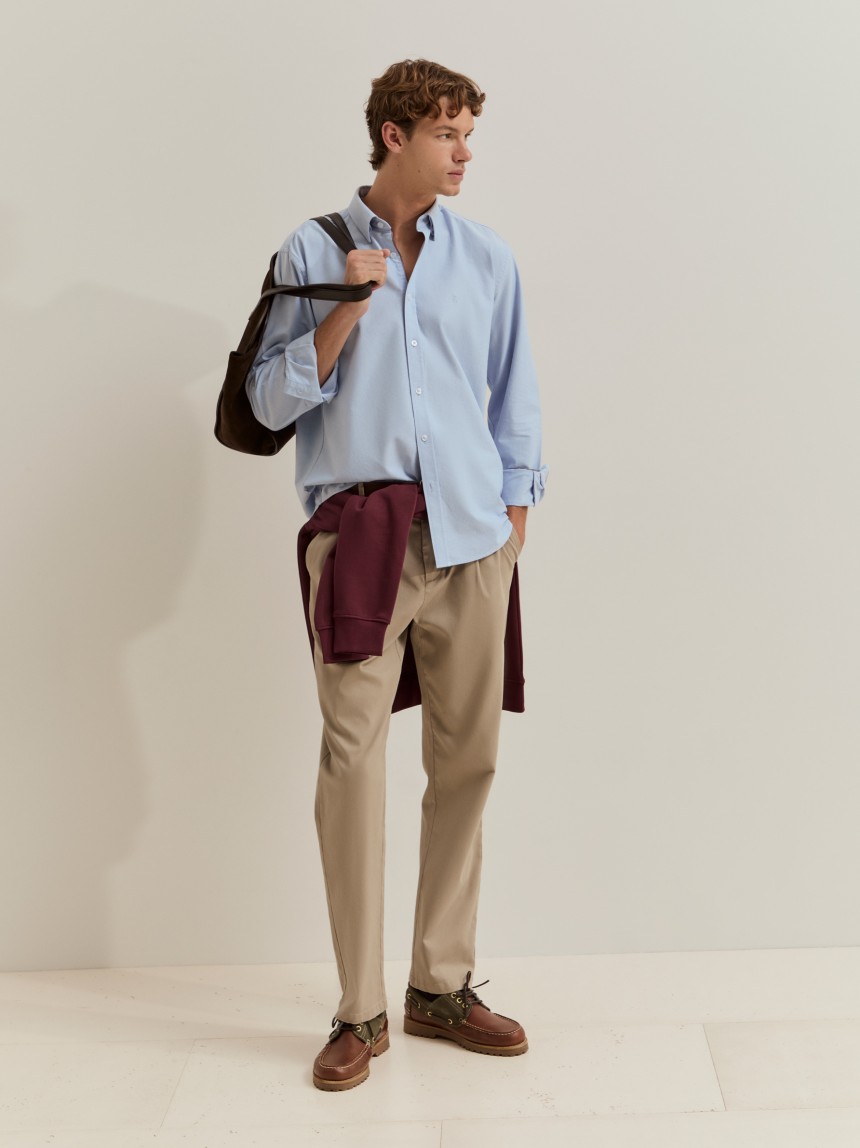 Camisa oxford regular fit