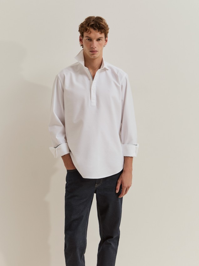Regular-fit cotton shirt