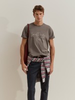 Printed cotton T-shirt