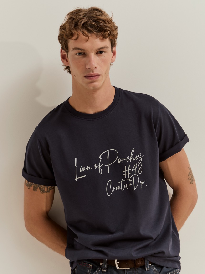 T-shirt estampada de algod�o