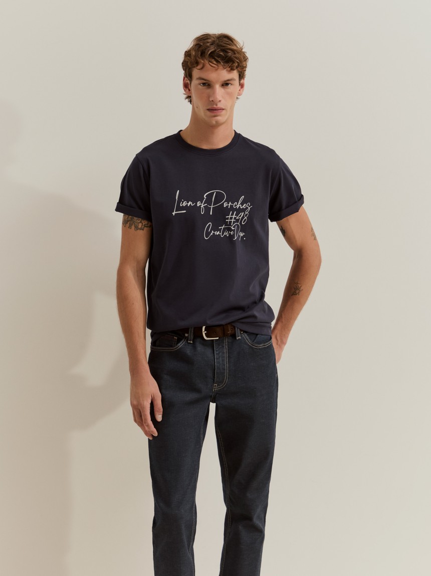 T-shirt estampada de algod�o