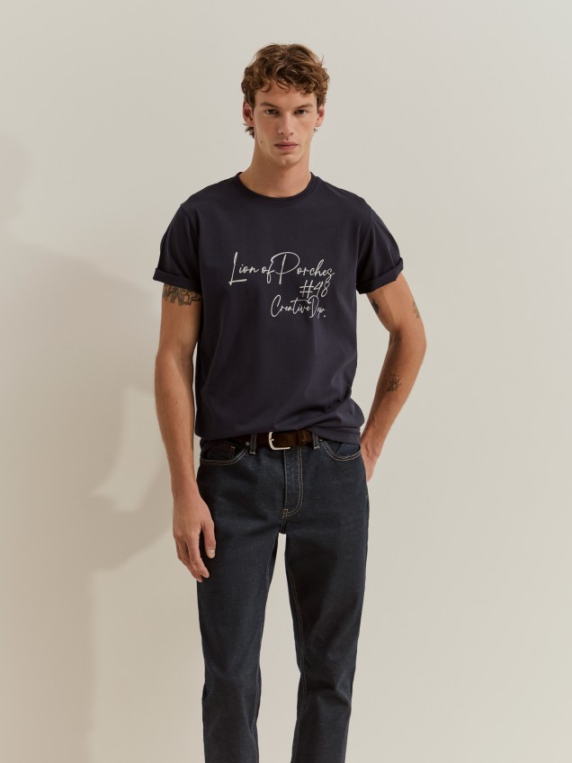 T-shirt estampada de algod�o
