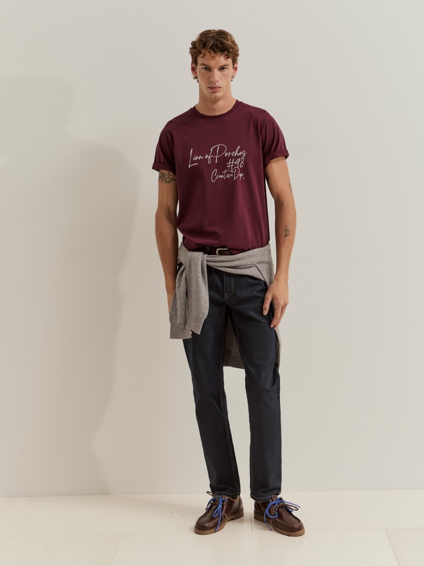 T-shirt estampada de algod�o