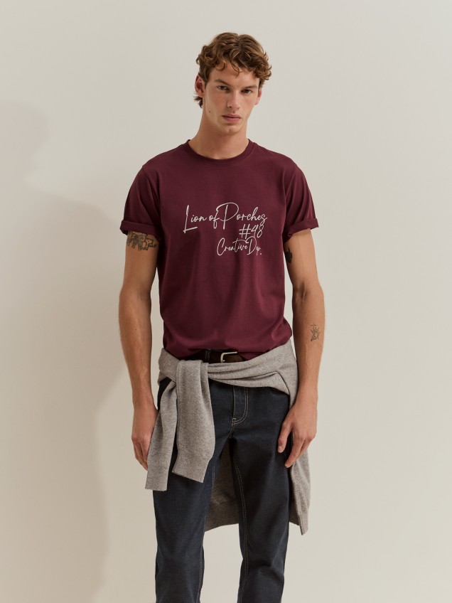 T-shirt estampada de algod�o