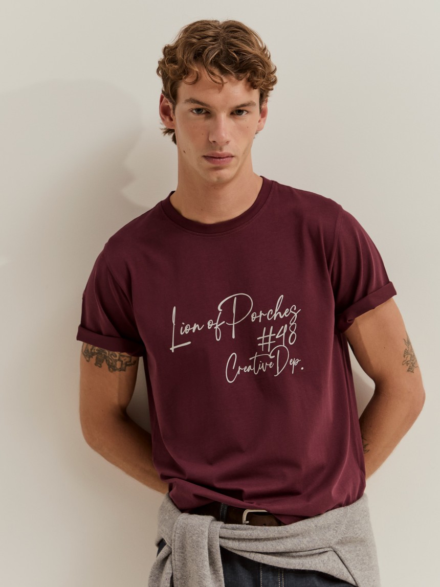 T-shirt estampada de algod�o