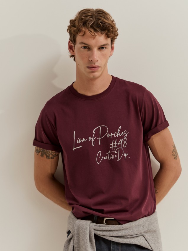 T-shirt estampada de algod�o