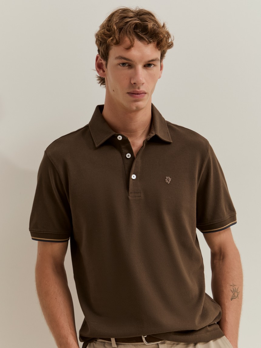 Polo piqu� de algod�o