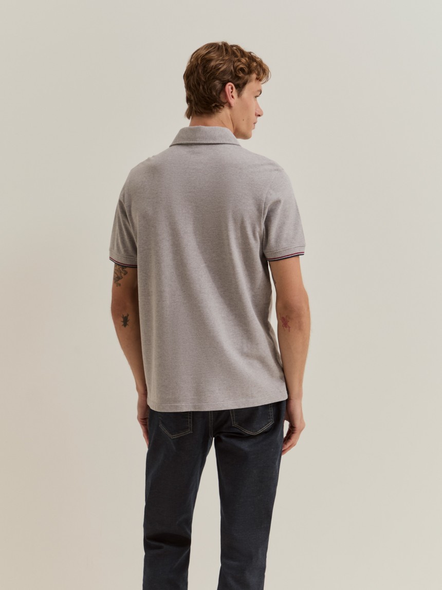 Cotton piqu� polo shirt