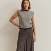 Two-tone wool vest