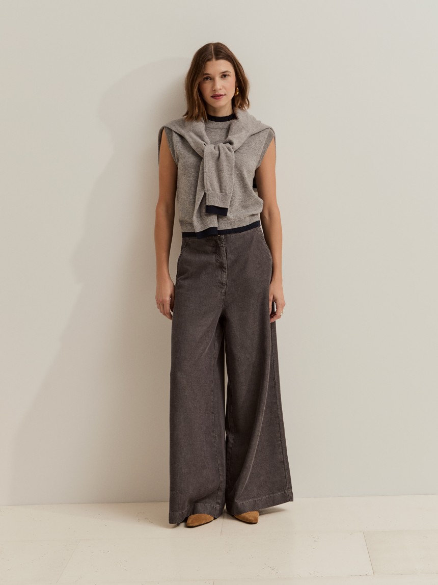 Wide leg jeans