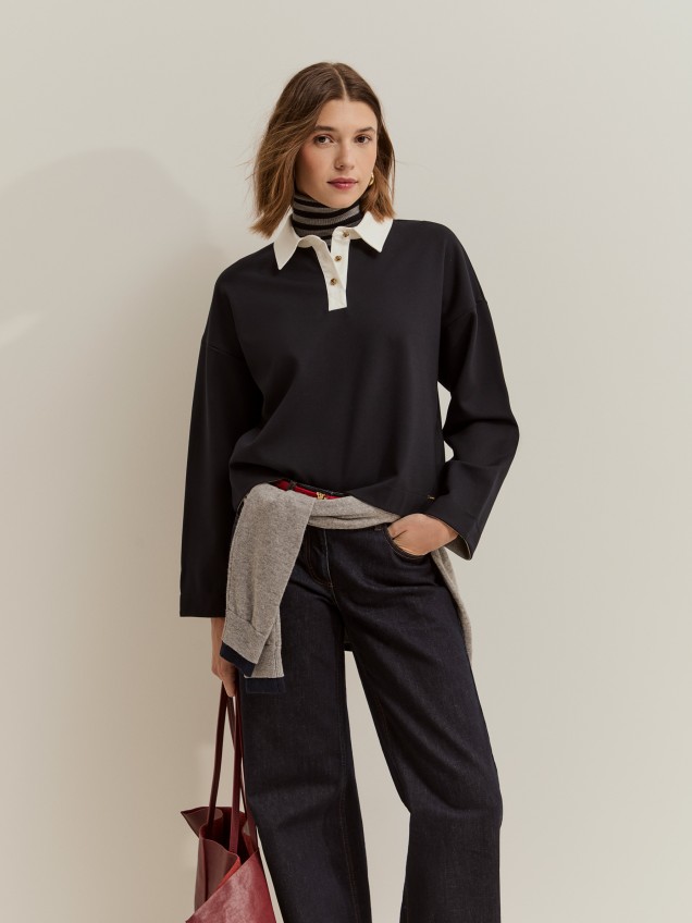 Camisola bicolor