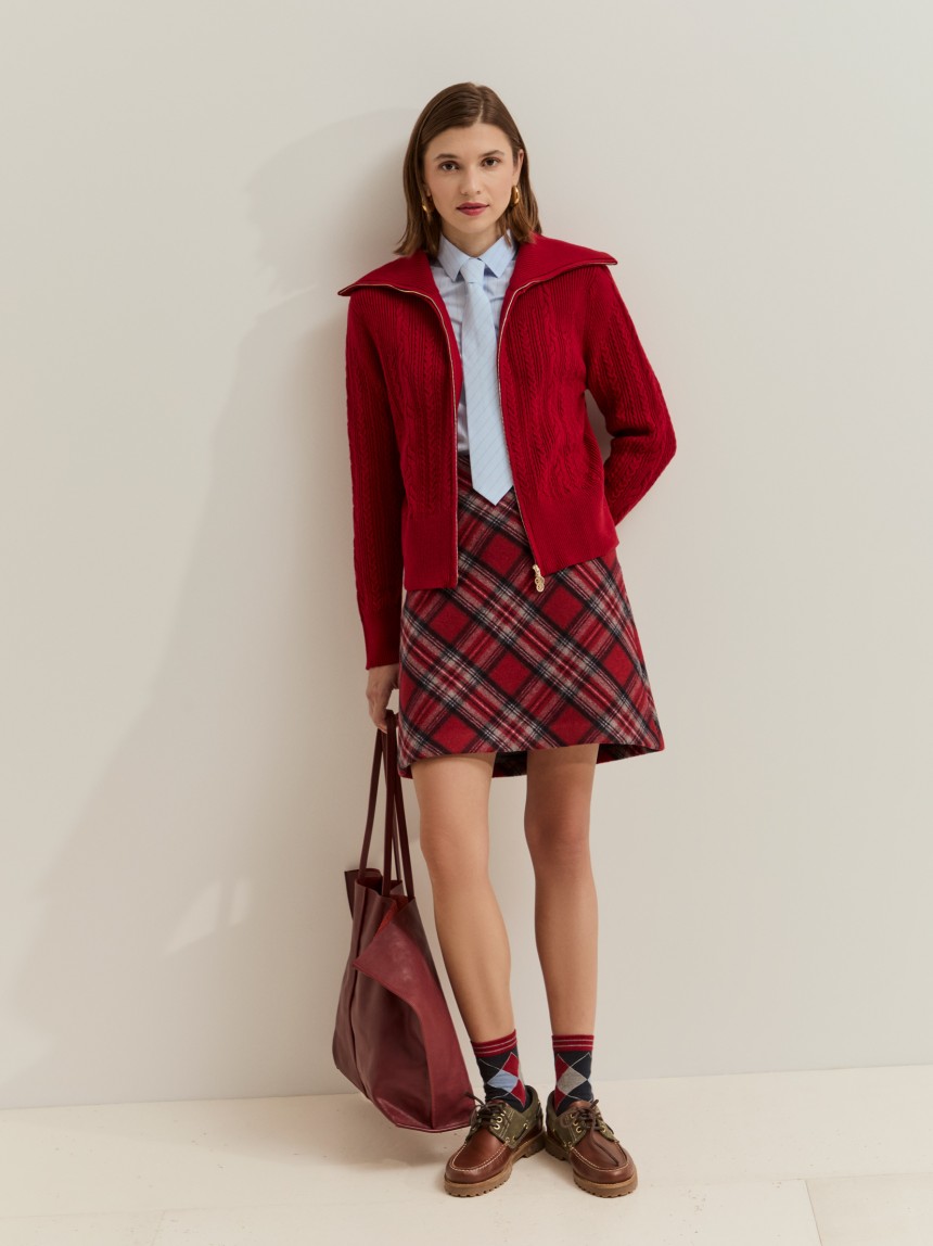 Knitted wool sweater
