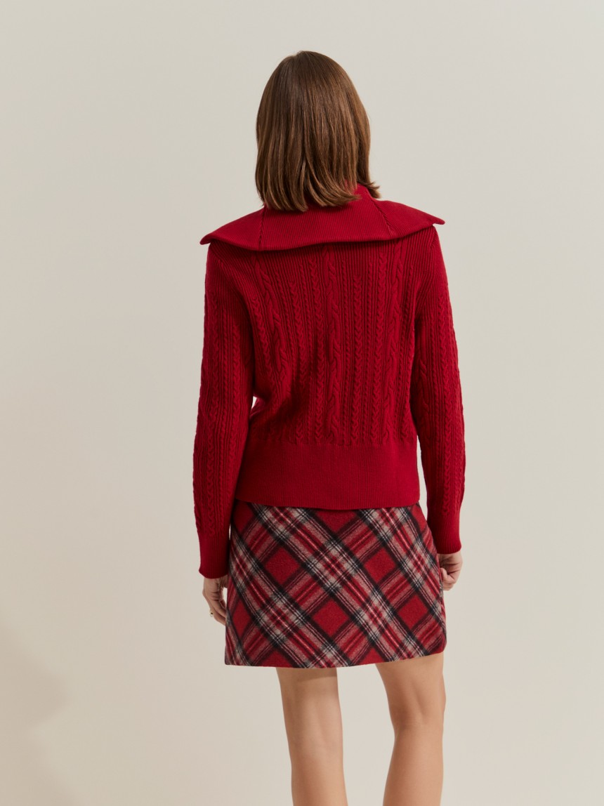 Knitted wool sweater