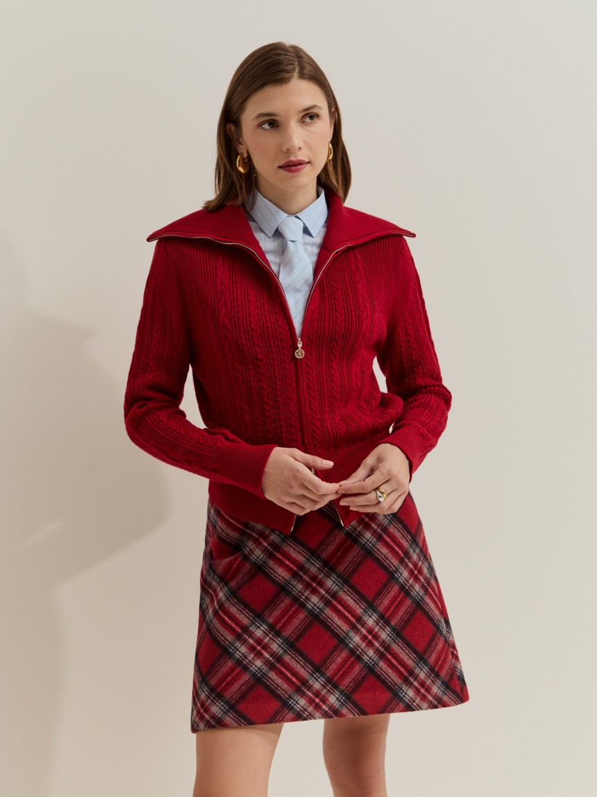 Knitted wool sweater